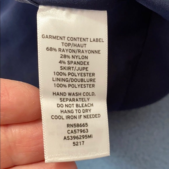 1901 Blue/Grey Mixed- Media Holiday Dress - Picture 8 of 9